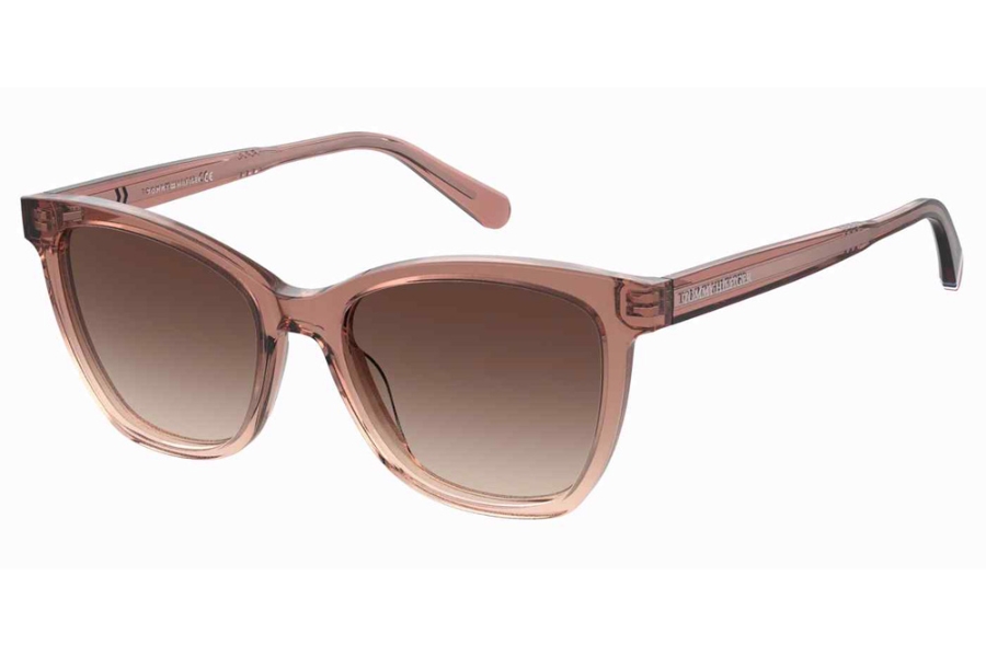 tommy hilfiger brown gradient cat eye ladies sunglasses th 1981/s 0fwm/ha 54 tommy hilfiger brown gradient cat eye ladies sunglasses th 1981/s 0fwm/ha 54