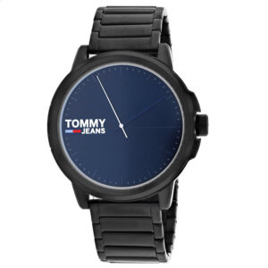 tommy hilfiger jeans quartz grey dial men's watch 1791678