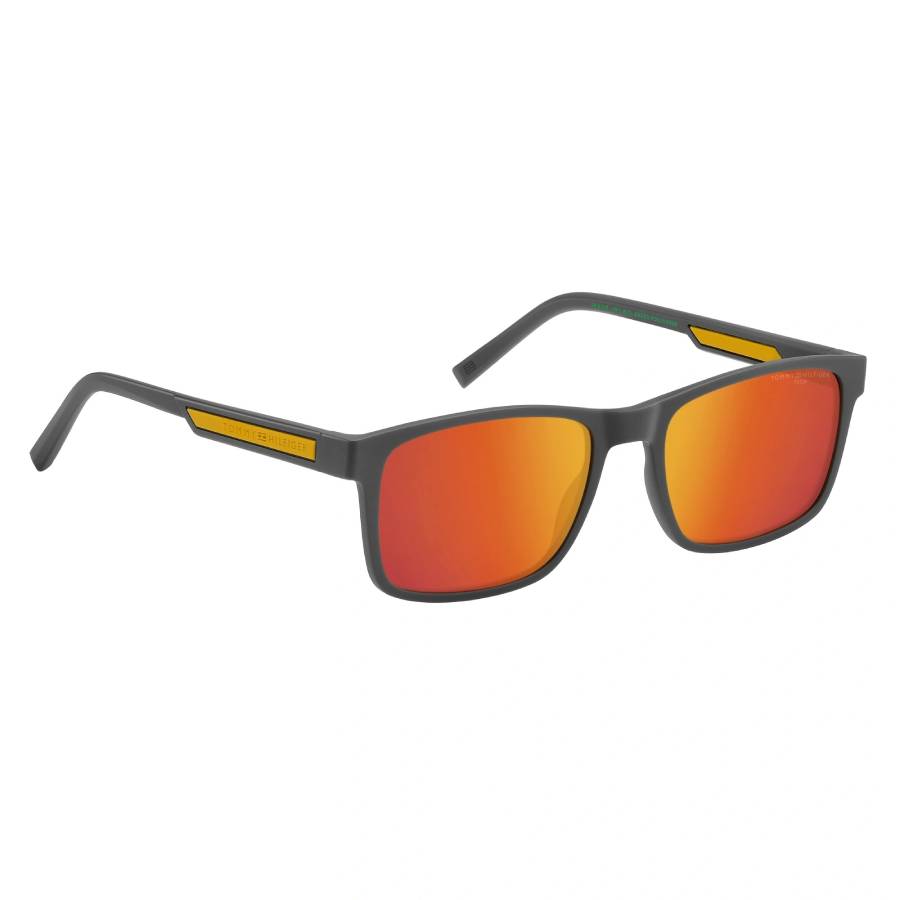 tommy hilfiger red multilayer square men's sunglasses th 2089/s 0fre/1z 56 tommy hilfiger red multilayer square men's sunglasses th 2089/s 0fre/1z 56