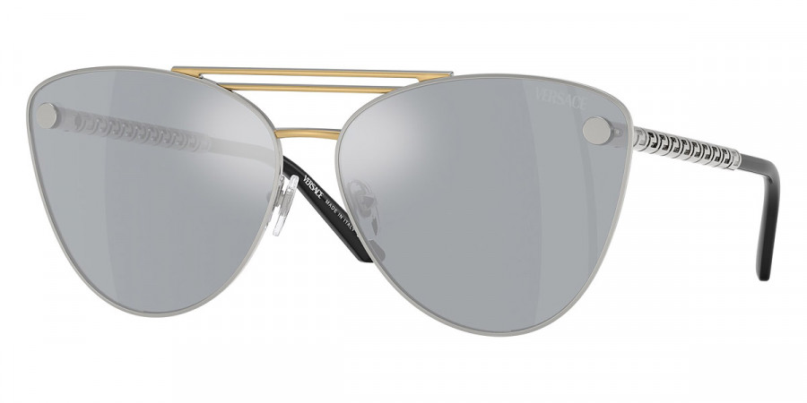 versace blue mirror silver cat eye ladies sunglasses ve2267 15141u 64 versace blue mirror silver cat eye ladies sunglasses ve2267 15141u 64
