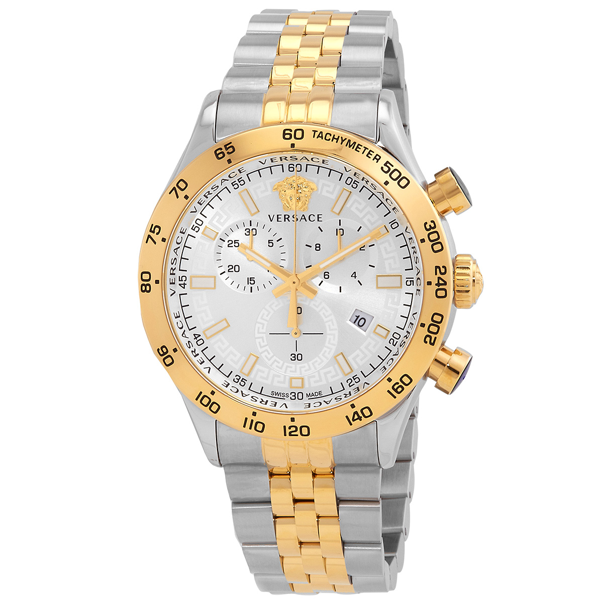 versace chronograph quartz silver dial men's watch ve2u00422 versace chronograph quartz silver dial men's watch ve2u00422