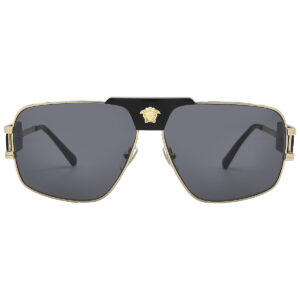versace dark gray navigator men's sunglasses ve2251 100287 63