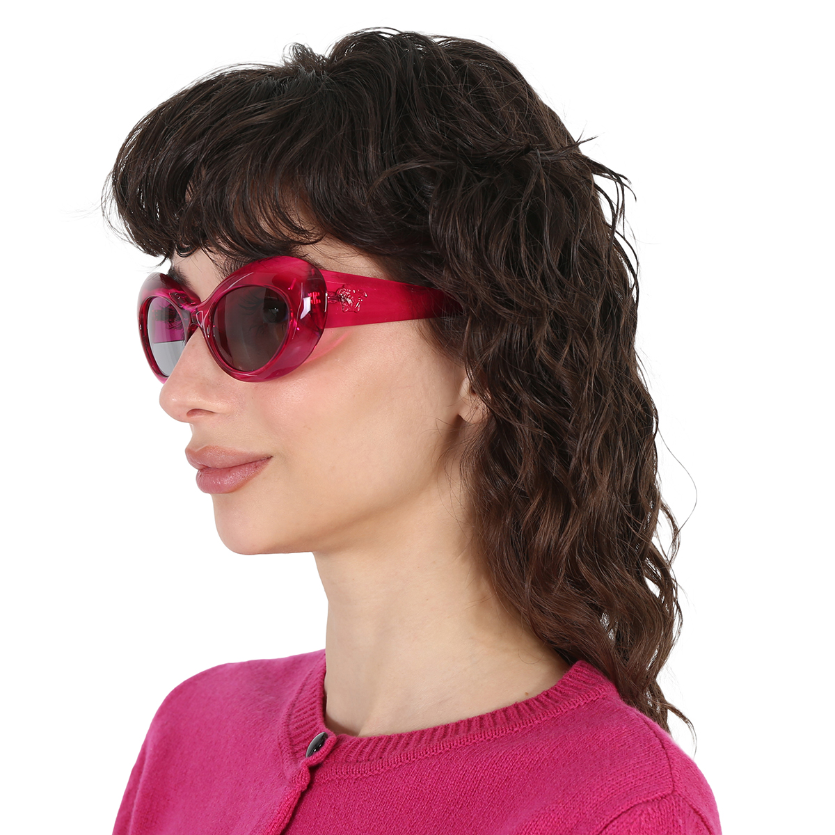 versace dark grey oval ladies sunglasses ve4456u 533487 52 versace dark grey oval ladies sunglasses ve4456u 533487 52