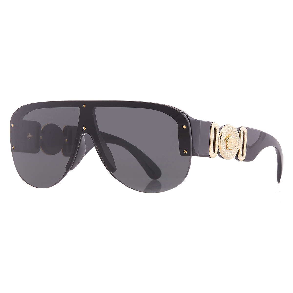 versace dark grey shield men's sunglasses ve4391 gb1/87 148 versace dark grey shield men's sunglasses ve4391 gb1/87 148