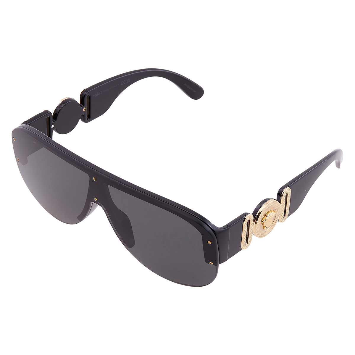 versace dark grey shield men's sunglasses ve4391 gb1/87 148 versace dark grey shield men's sunglasses ve4391 gb1/87 148