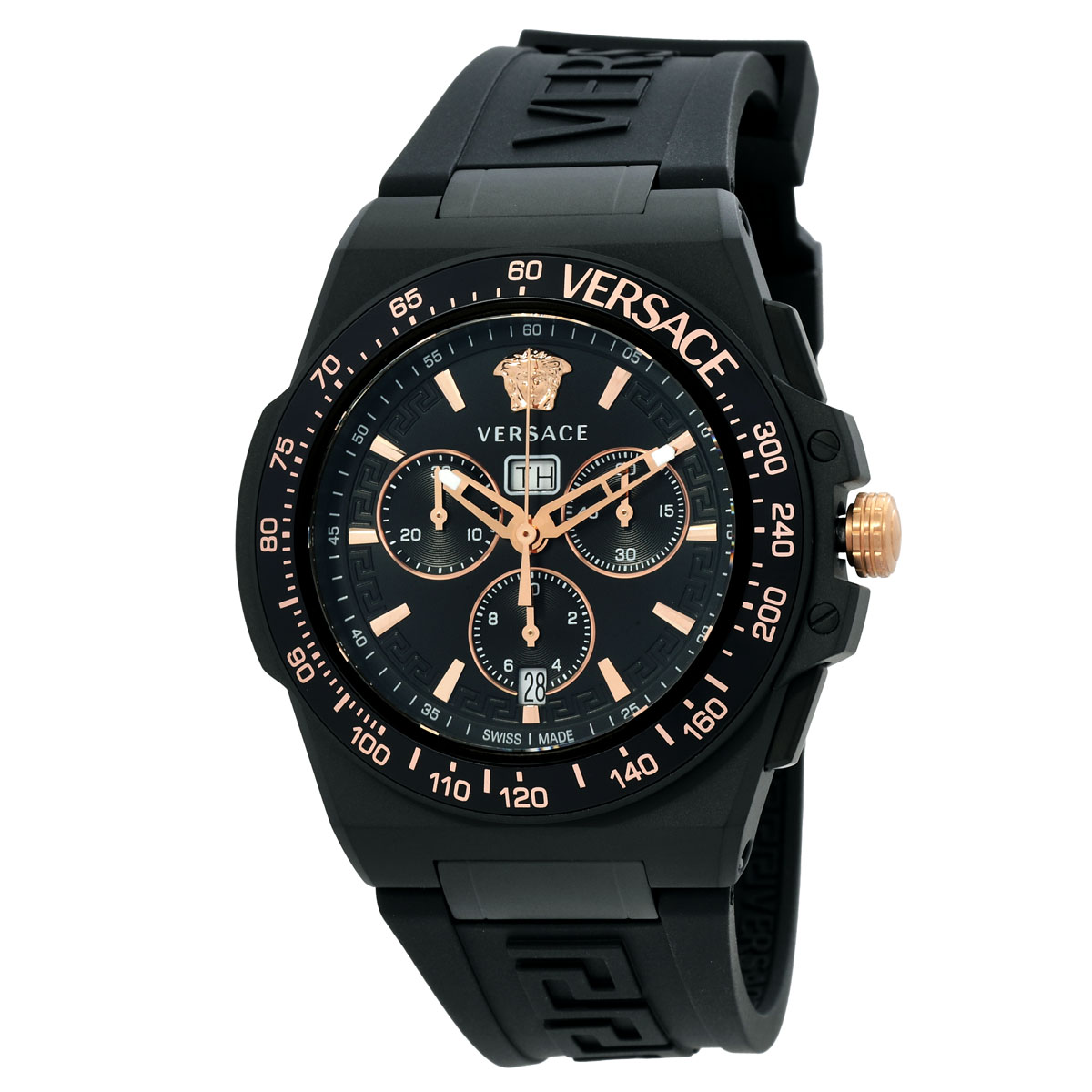 versace greca extreme chronograph quartz black dial men's watch ve7h00323 versace greca extreme chronograph quartz black dial men's watch ve7h00323