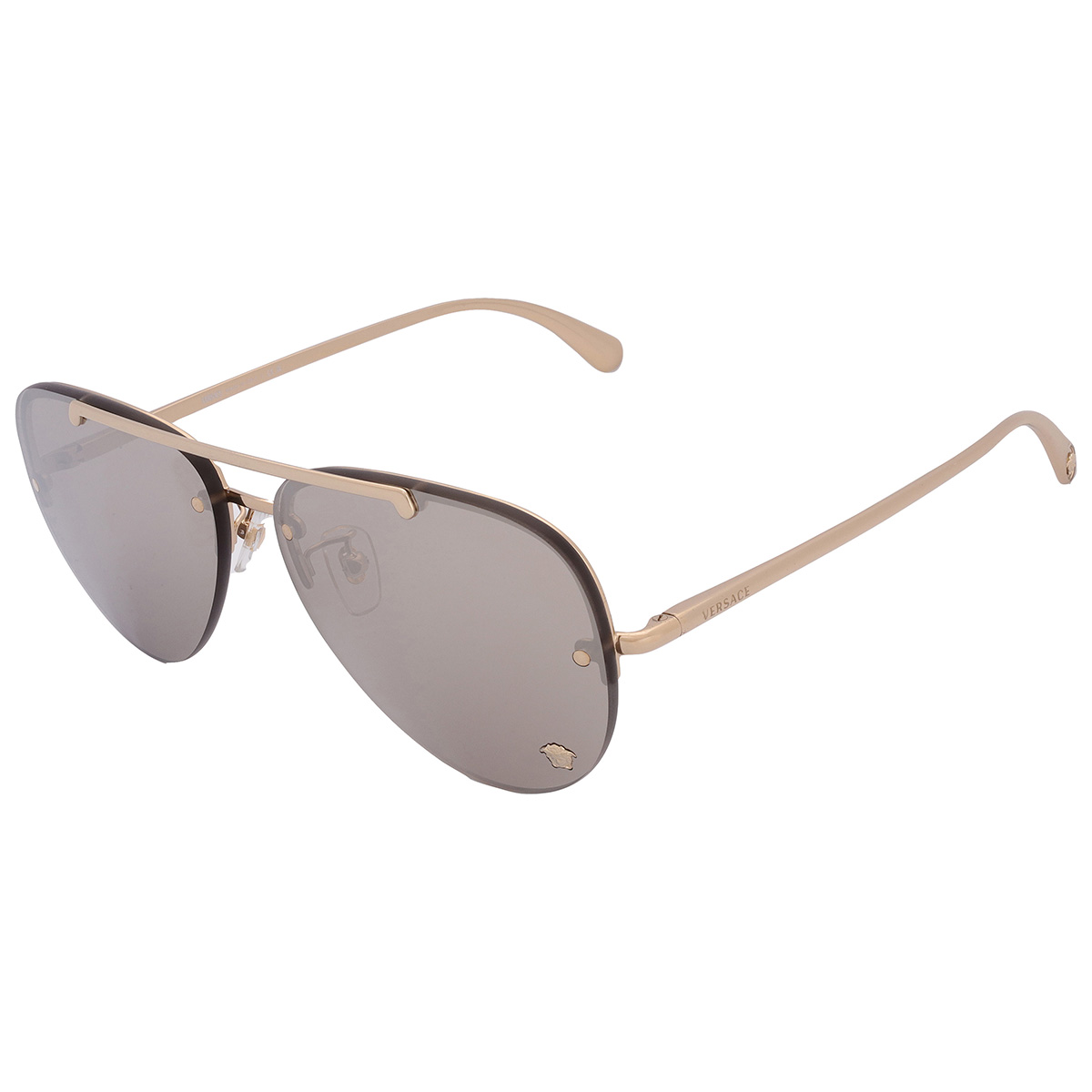 versace light grey silver mirror pilot ladies sunglasses ve2231 12526g 60 versace light grey silver mirror pilot ladies sunglasses ve2231 12526g 60