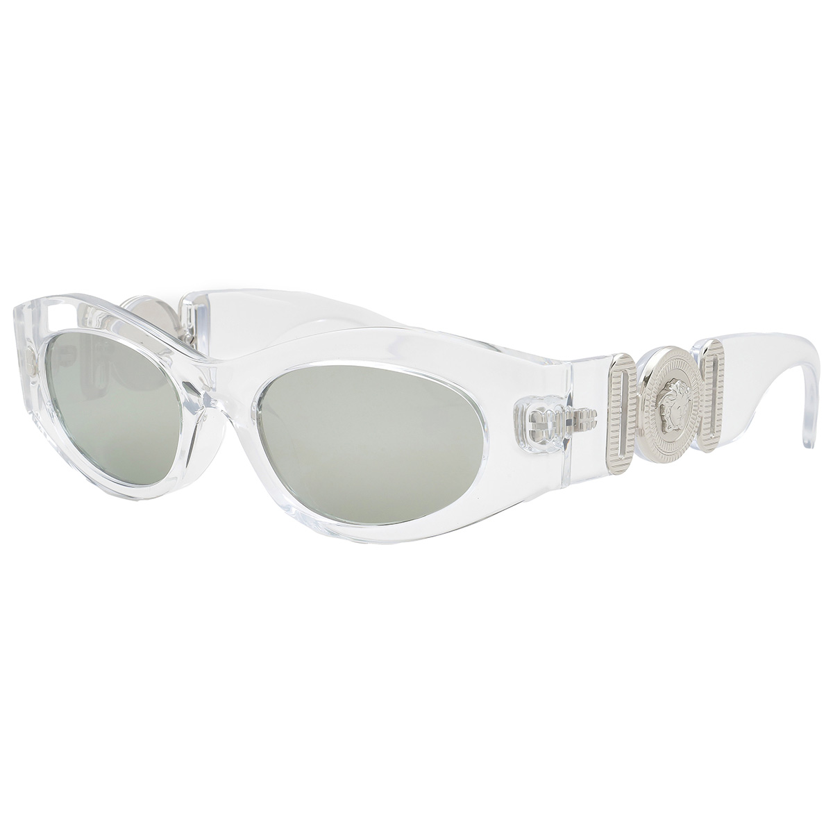 versace silver mirror oval ladies sunglasses ve4480u 148/30 51 versace silver mirror oval ladies sunglasses ve4480u 148/30 51