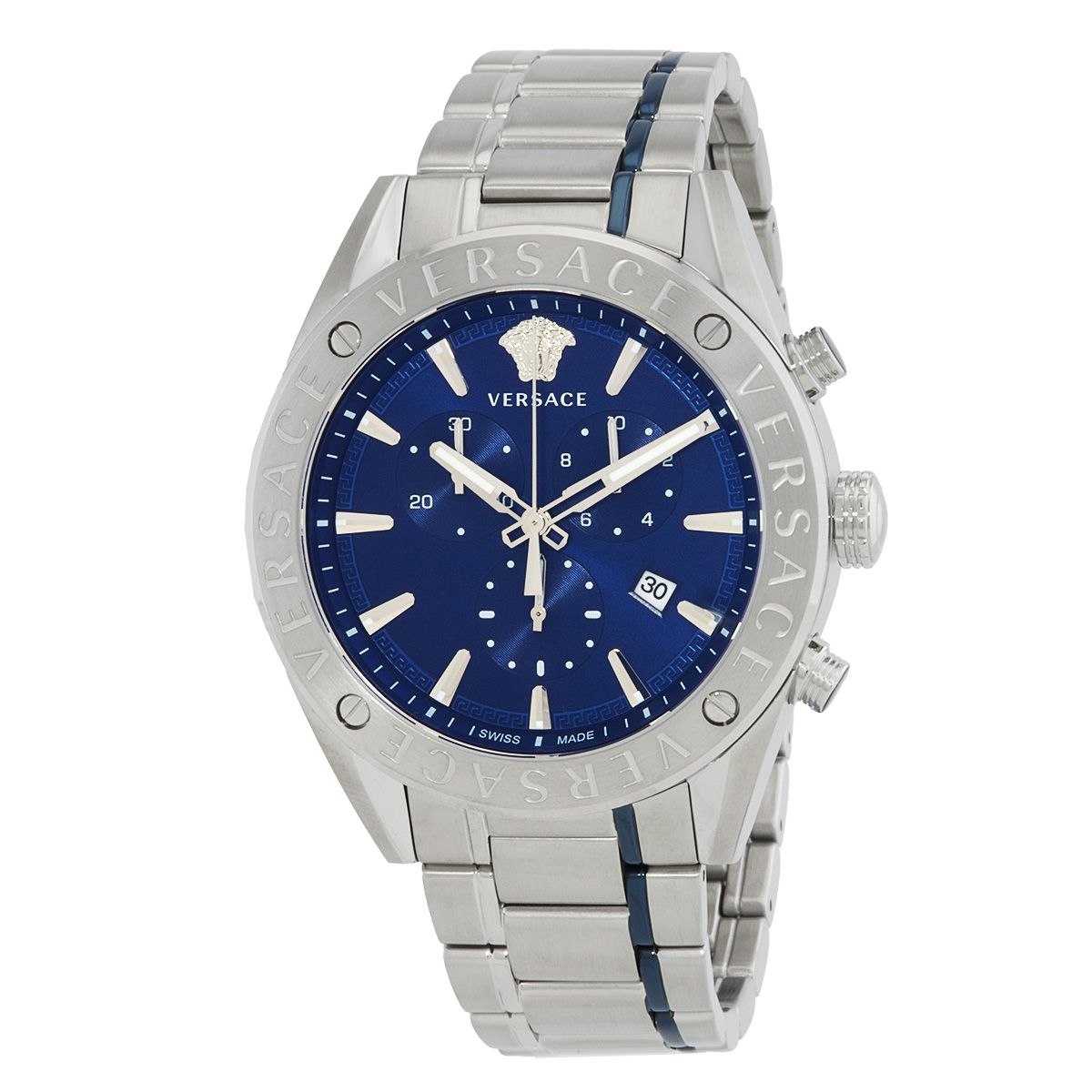 versace v chrono chronograph quartz blue dial men's watch vehb00519 versace v chrono chronograph quartz blue dial men's watch vehb00519