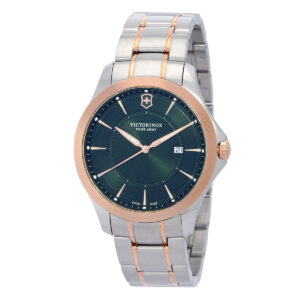 victorinox alliance quartz green dial men's watch 241913