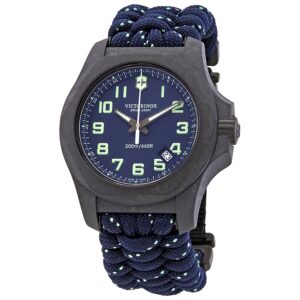 victorinox i.n.o.x. carbon blue dial men's watch 241860