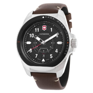 victorinox journey 1884 quartz black dial men's watch 241976.1