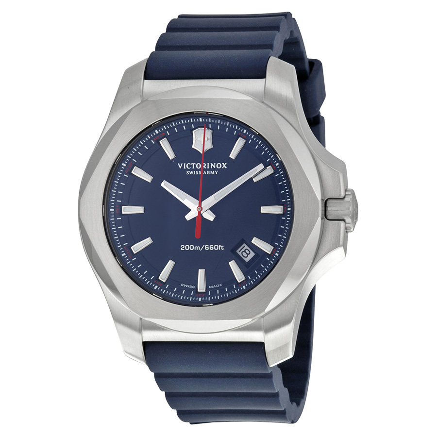 victorinox swiss army inox blue dial blue rubber men's watch 241688.1 victorinox swiss army inox blue dial blue rubber men's watch 241688.1