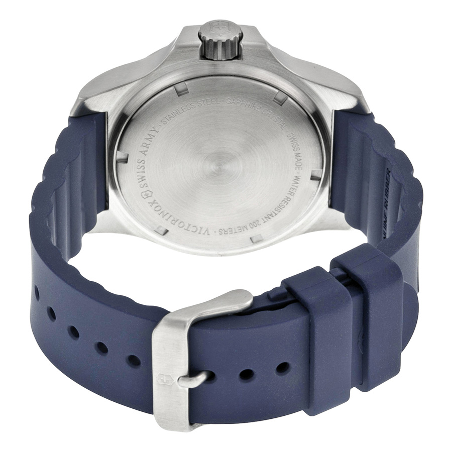 victorinox swiss army inox blue dial blue rubber men's watch 241688.1 victorinox swiss army inox blue dial blue rubber men's watch 241688.1