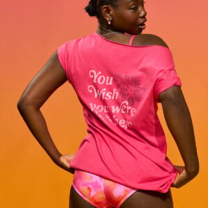 campus cotton™ off the shoulder tee