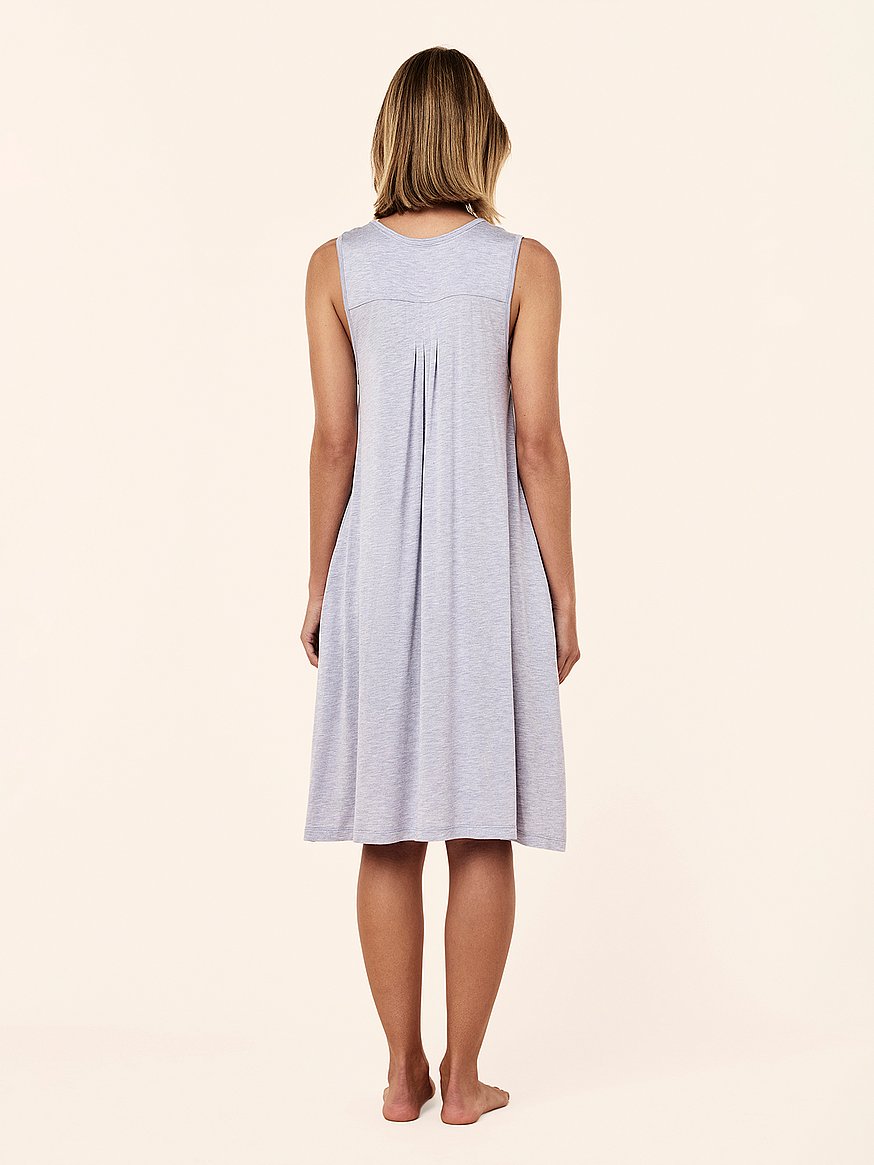 kate modal pleat front midi length nightie kate modal pleat front midi length nightie