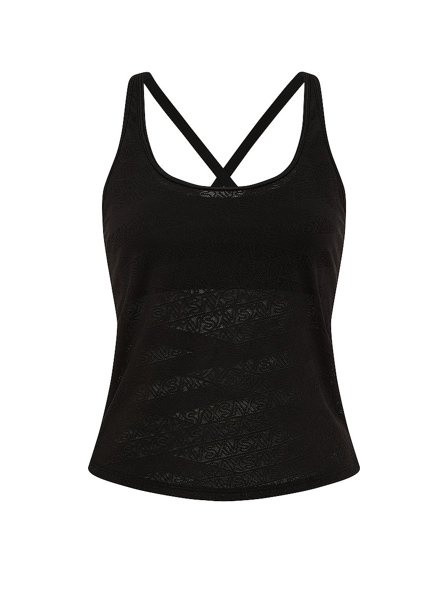 vsx logo lace tank top vsx logo lace tank top