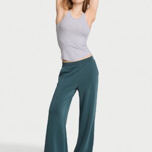 featherweight knit wide leg pant
