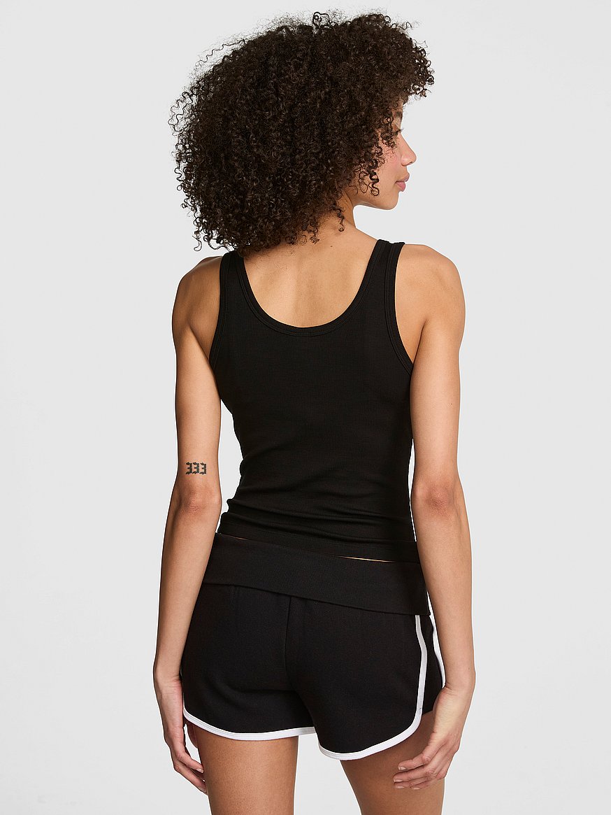 relaxed rib button down tank top relaxed rib button down tank top