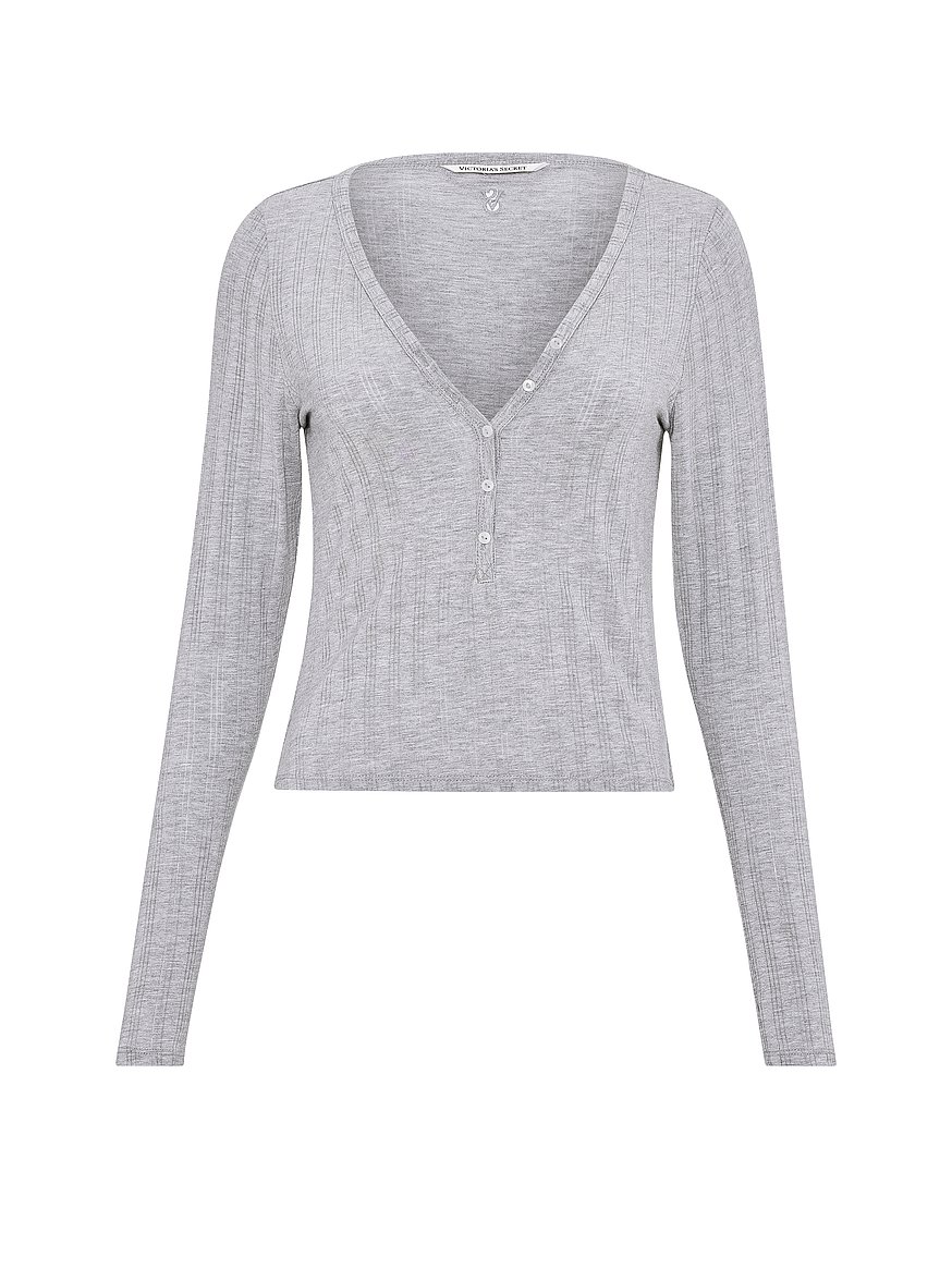sosoft™ modal ultra fine long sleeve henley top sosoft™ modal ultra fine long sleeve henley top