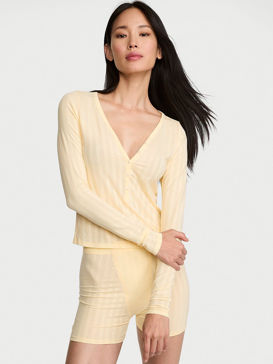 sosoft™ modal ultra fine long sleeve henley top sosoft™ modal ultra fine long sleeve henley top