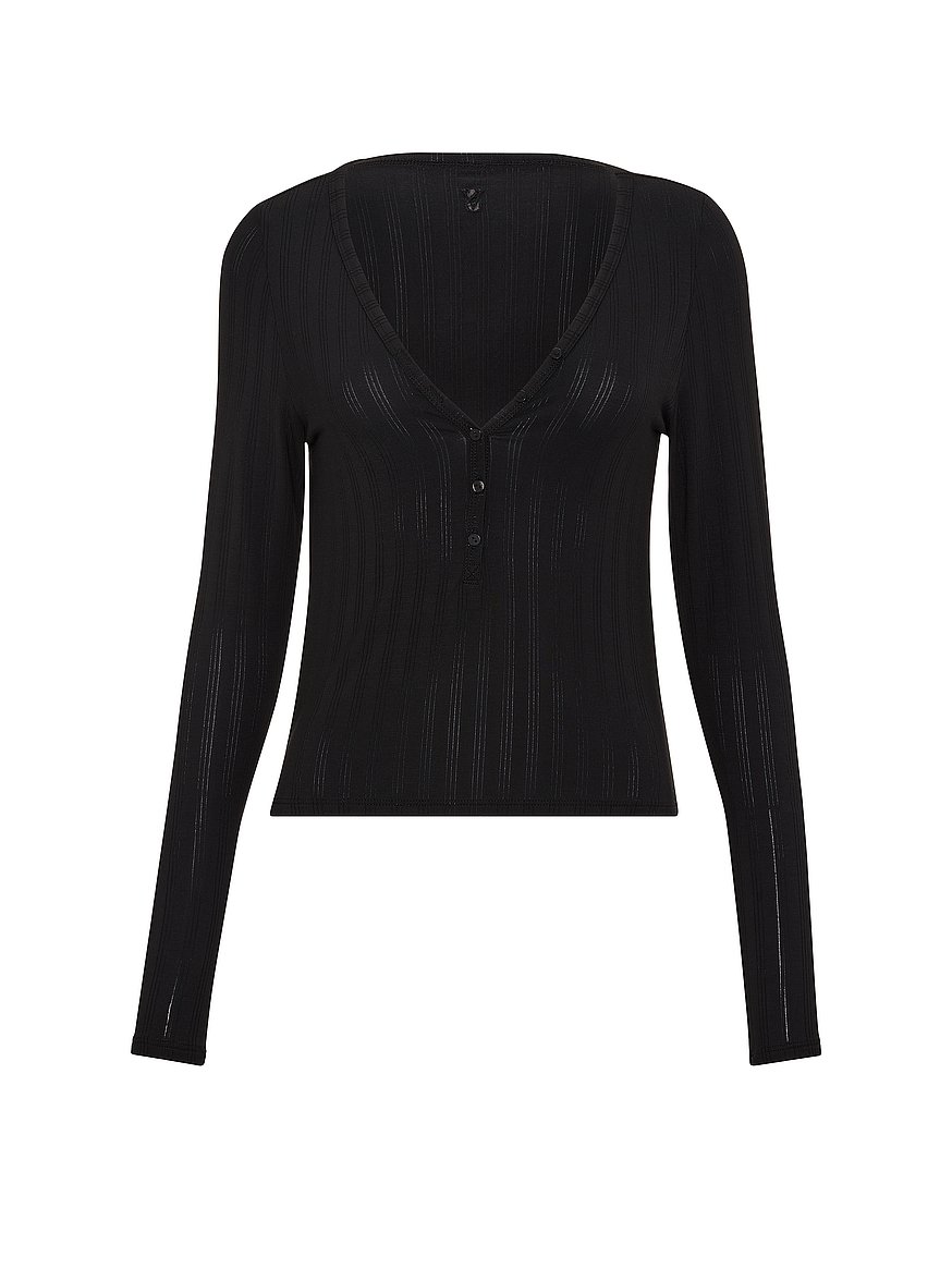 sosoft™ modal ultra fine long sleeve henley top sosoft™ modal ultra fine long sleeve henley top