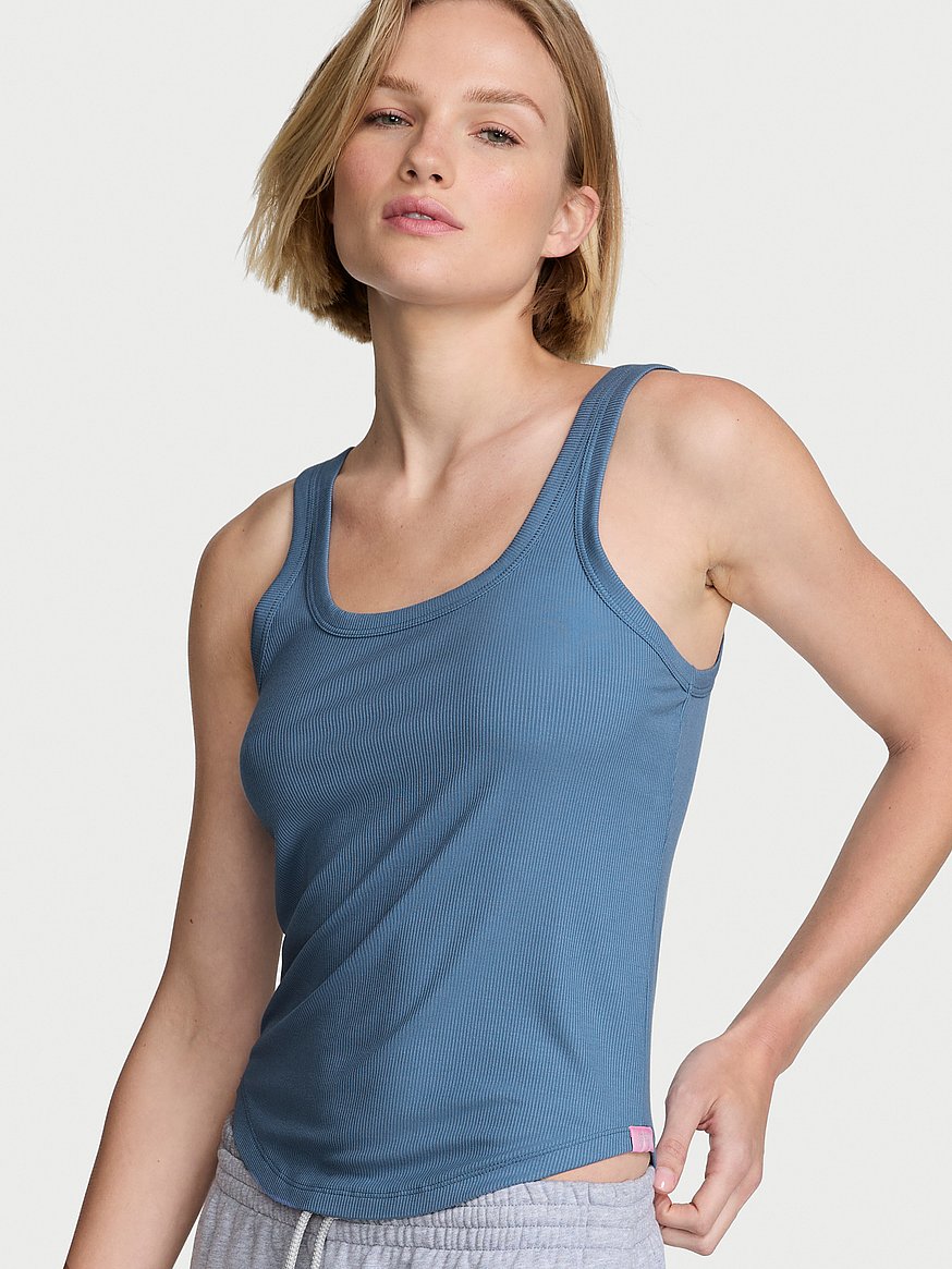 vs iconic rib square neck tank top vs iconic rib square neck tank top