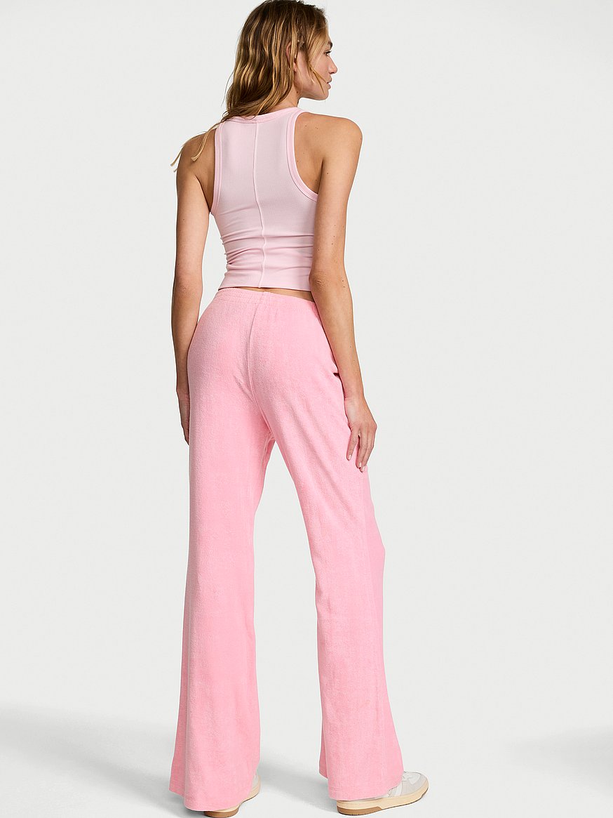 micro terry flare lounge pant micro terry flare lounge pant