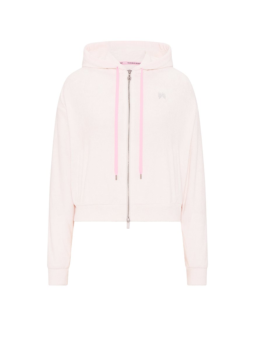 micro terry full zip hoodie micro terry full zip hoodie