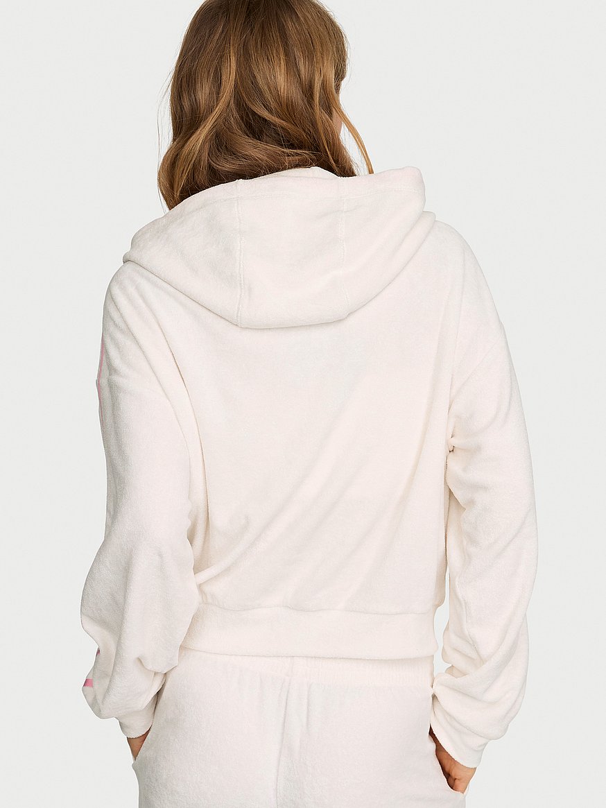 micro terry full zip hoodie micro terry full zip hoodie