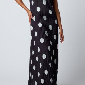 dream pleated maxi dress